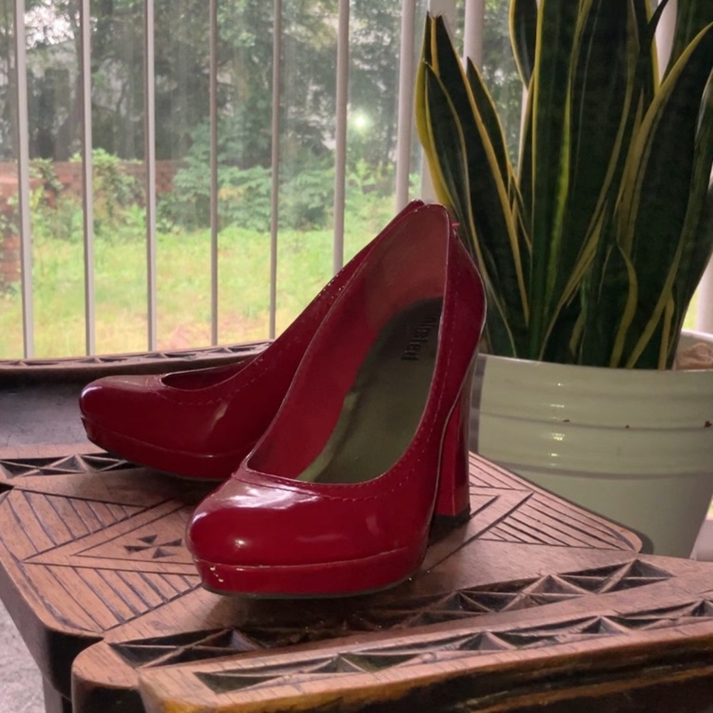Unlisted Red Patent Leather Stiletto Heels